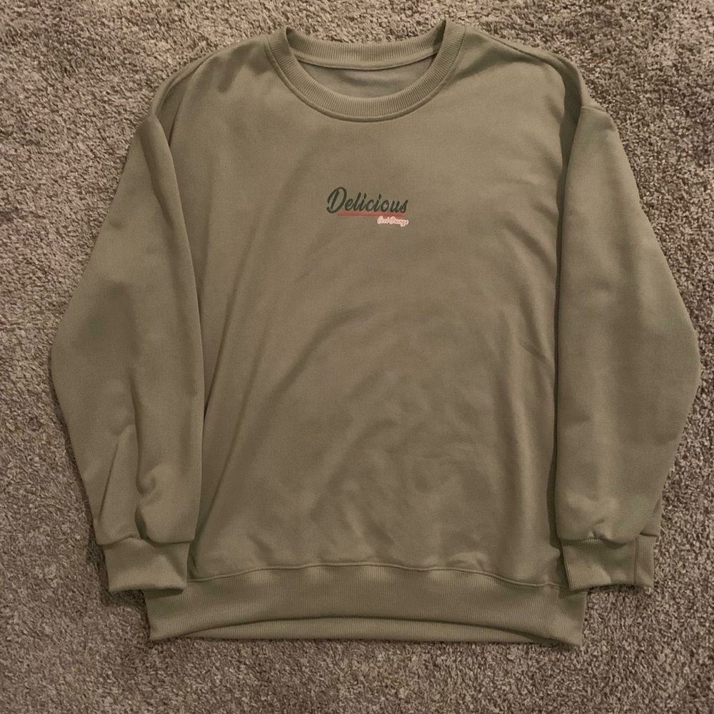 Shein Beige Graphic Sweatshirt